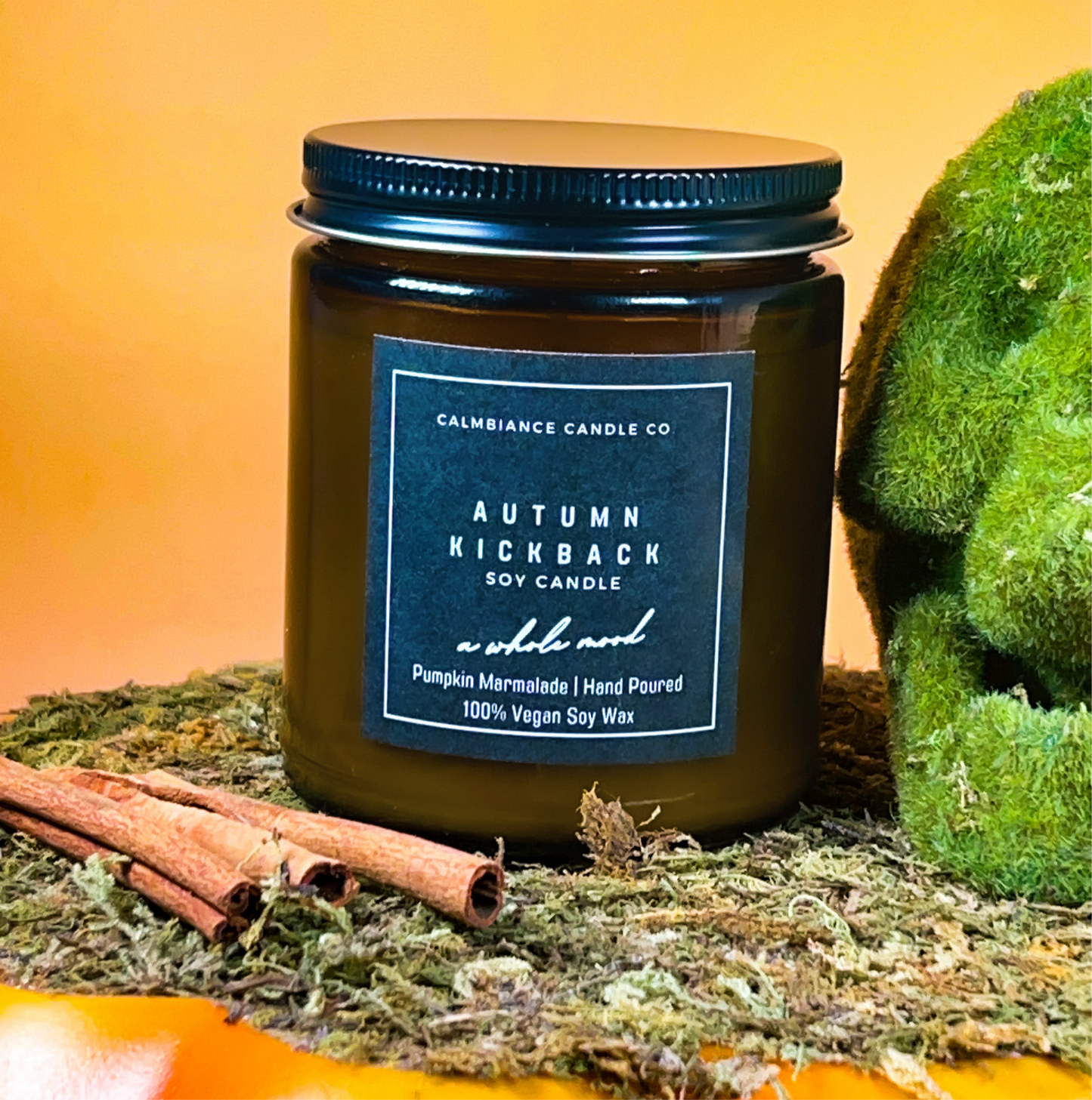 Autumn Kickback | Marshmallow & Firewood Scented Soy Wax Candle