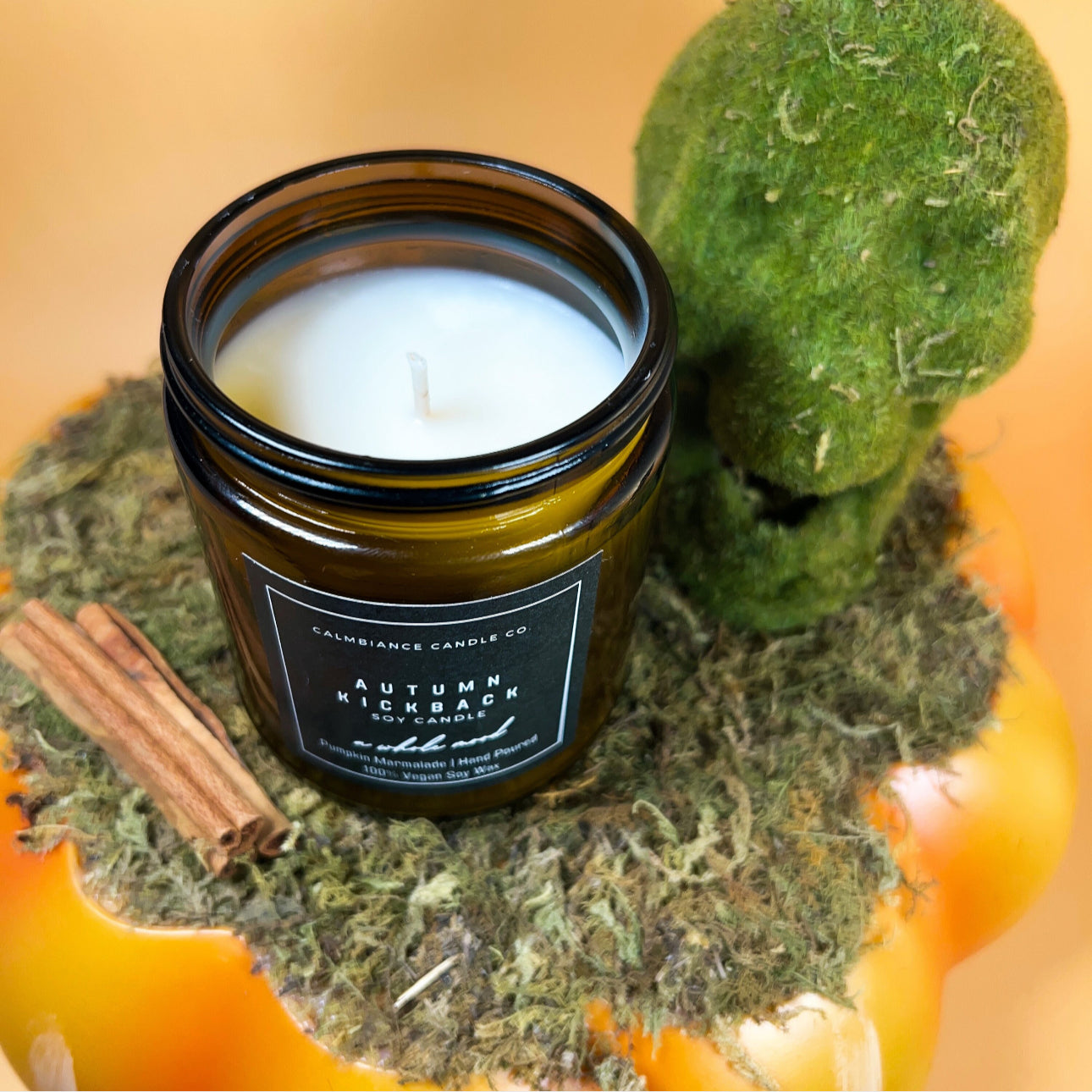Autumn Kickback | Marshmallow & Firewood Scented Soy Wax Candle