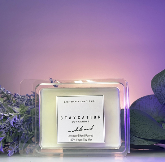 Staycation | Lavender & Eucalyptus Scented Soy Wax Melts
