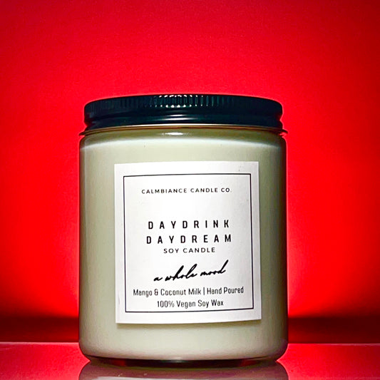 Daydrink Daydream | Mango & Coconut Milk Scented Soy Wax Candle
