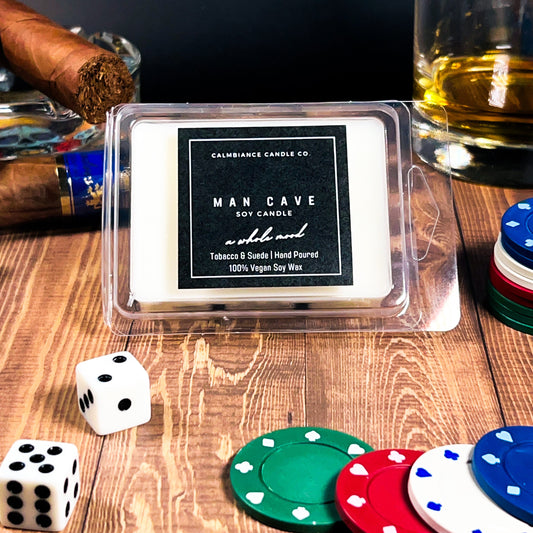Man Cave | Tobacco & Suede Scented  Soy Wax Melts
